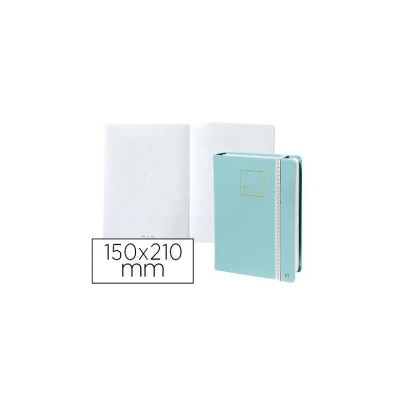 Libreta Quo Vadis Life Journal Infinite Dots 150x210 mm 224 hojas Puntos Tapa Similpiel Verde