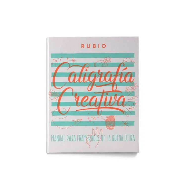 Libro Caligrafia Lettering Rubio con 150 páginas 27x21 cm Tapa dura