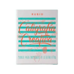 Libro Caligrafia Lettering Rubio con 150 páginas 27x21 cm Tapa dura