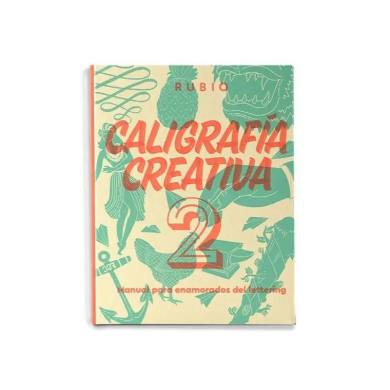 Libro Caligrafia 2 Lettering Rubio con 150 páginas 27x21 cm Tapa dura