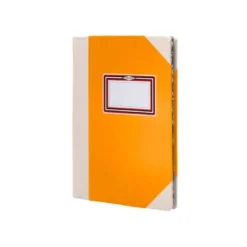 LIBRO CARTONE COSIDO FERNANDES FLECHA DIN A4+ LISO 50 HOJAS 100 GR NARANJA
