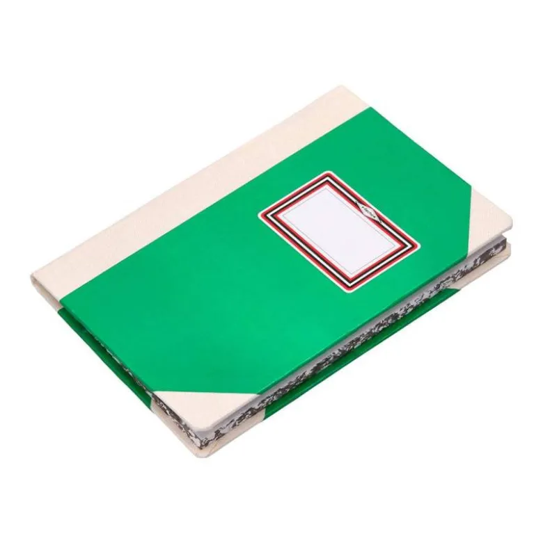 LIBRO CARTONE COSIDO FERNANDES FLECHA DIN A4+ LISO 50 HOJAS 100 GR VERDE
