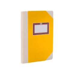 LIBRO CARTONE COSIDO FERNANDES FLECHA DIN A4+ RAYADO HORIZONTAL 50 HOJAS 100 GR AMARILLO