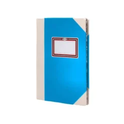 LIBRO CARTONE COSIDO FERNANDES FLECHA DIN A4+ RAYADO HORIZONTAL 50 HOJAS 100 GR AZUL