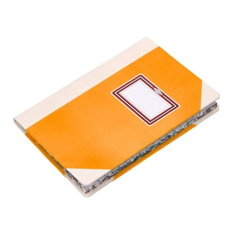 LIBRO CARTONE COSIDO FERNANDES FLECHA DIN A4+ RAYADO HORIZONTAL 50 HOJAS 100 GR NARANJA
