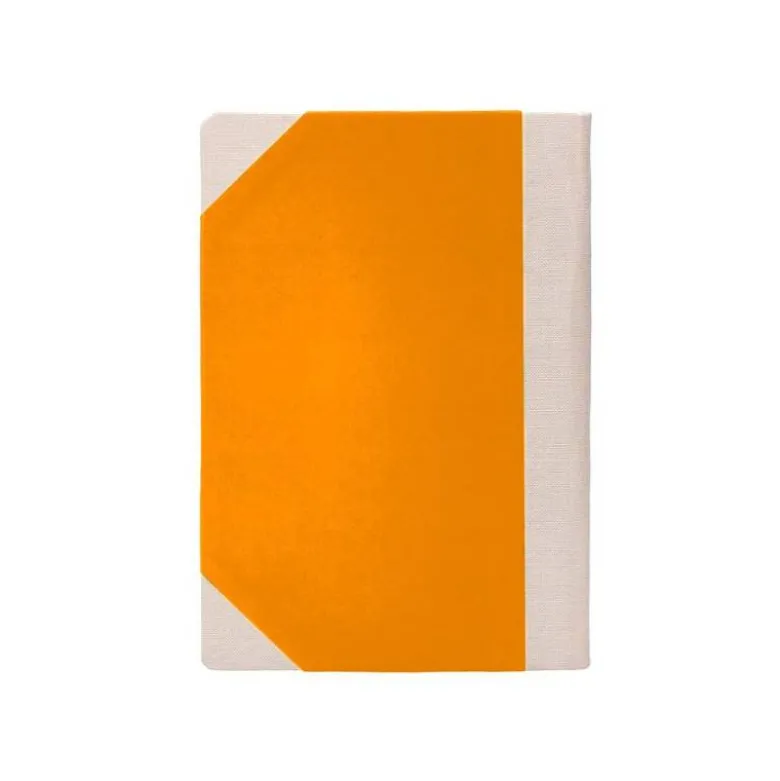 LIBRO CARTONE COSIDO FERNANDES FLECHA DIN A5+ LISO 50 HOJAS 100 GR NARANJA
