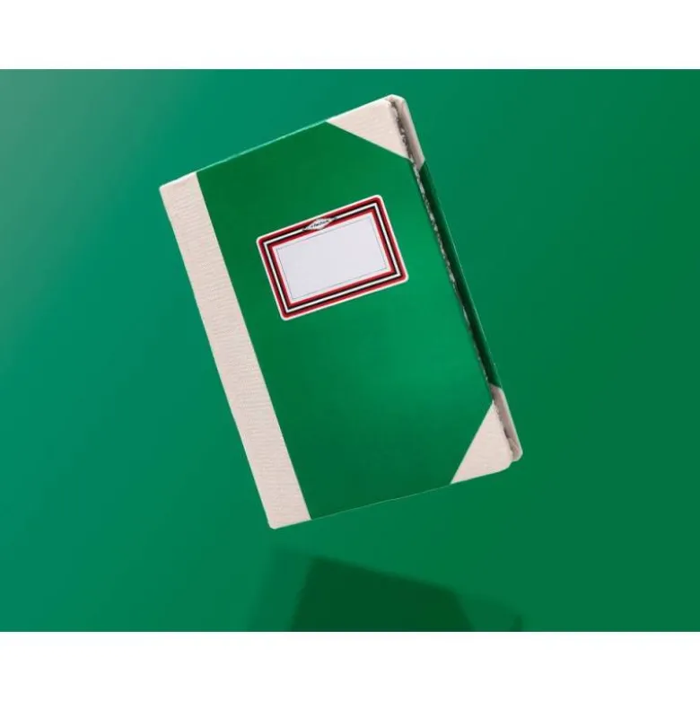 LIBRO CARTONE COSIDO FERNANDES FLECHA DIN A5+ LISO 50 HOJAS 100 GR VERDE