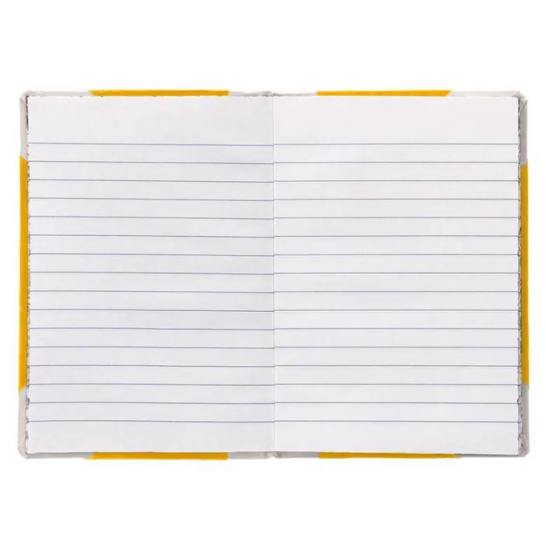 LIBRO CARTONE COSIDO FERNANDES FLECHA DIN A5+ RAYADO HORIZONTAL 50 HOJAS 100 GR AMARILLO