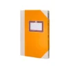 LIBRO CARTONE COSIDO FERNANDES FLECHA DIN A5+ RAYADO HORIZONTAL 50 HOJAS 100 GR NARANJA