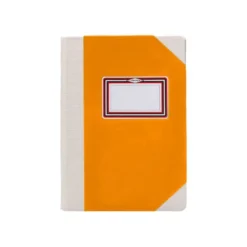 LIBRO CARTONE COSIDO FERNANDES FLECHA DIN A5+ RAYADO HORIZONTAL 50 HOJAS 100 GR NARANJA