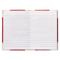 LIBRO CARTONE COSIDO FERNANDES FLECHA DIN A5+ RAYADO HORIZONTAL 50 HOJAS 100 GR ROJO