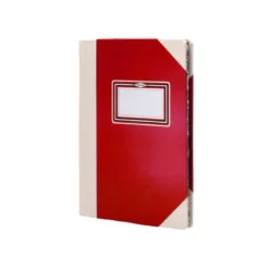 LIBRO CARTONE COSIDO FERNANDES FLECHA DIN A6+ LISO 50 HOJAS 100 GR ROJO