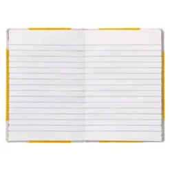 LIBRO CARTONE COSIDO FERNANDES FLECHA DIN A6+ RAYADO HORIZONTAL 50 HOJAS 100 GR AMARILLO