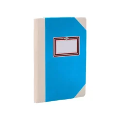LIBRO CARTONE COSIDO FERNANDES FLECHA DIN A6+ RAYADO HORIZONTAL 50 HOJAS 100 GR AZUL