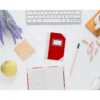 LIBRO CARTONE COSIDO FERNANDES FLECHA DIN A6+ RAYADO HORIZONTAL 50 HOJAS 100 GR ROJO