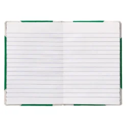LIBRO CARTONE COSIDO FERNANDES FLECHA DIN A6+ RAYADO HORIZONTAL 50 HOJAS 100 GR VERDE