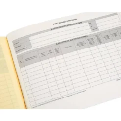 LIBRO LIDERPAPEL SUBCONTRATACION FOLIO JUEGO DE 10 HOJAS AUTOCOPIATIVAS