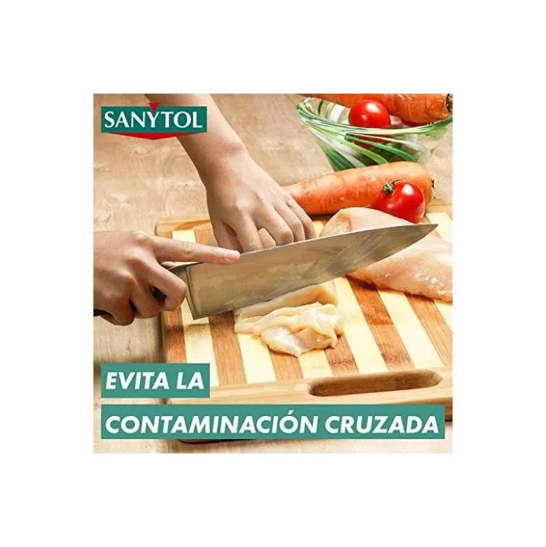 LIMPIADOR DESINFECTANTE SANYTOL PARA COCINAS CON PISTOLA PULVERIZADORA BOTE DE 750 ML