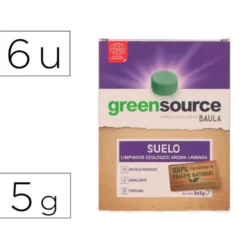 LIMPIADOR DE SUELOS BUNZL GREENSOURCE ECOLOGICO PASTILLA DE 5 GR PAQUETE DE 6 UNIDADES