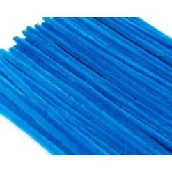 LIMPIAPIPAS DE CHENILLA LIDERPAPEL 30 CM COLOR AZUL MATE BOLSA DE 100 UNIDADES