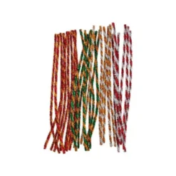 LIMPIAPIPAS DE CHENILLA LIDERPAPEL 30 CM DOS COLORES BRILLANTES SURTIDOS BOLSA DE 30 UNIDADES