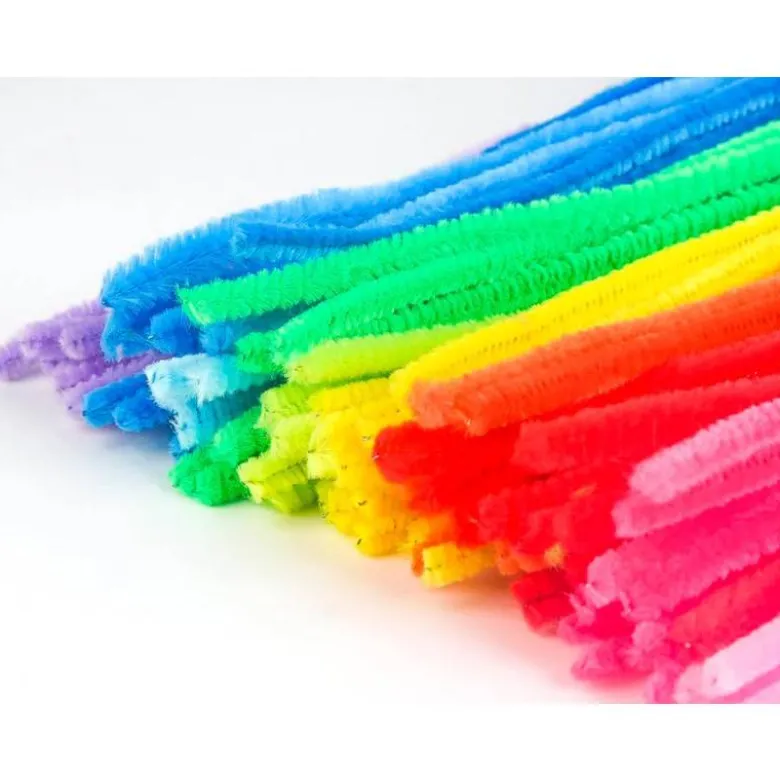 LIMPIAPIPAS DE CHENILLA LIDERPAPEL 30 CM COLORES MATE SURTIDOS BOLSA DE 100 UNIDADES