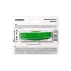LINTERNA DE CABEZA GP INFANTIL LED 40 LUMENES 2 NIVELES INTENSIDAD COLOR VERDE