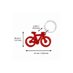 LLAVERO BICICLETA ACRILICO RECICLADO PACK DE 5 UNIDADES COLORES SURTIDOS