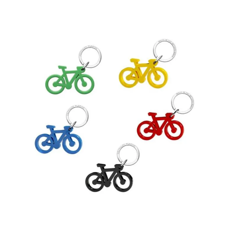 LLAVERO BICICLETA ACRILICO RECICLADO PACK DE 5 UNIDADES COLORES SURTIDOS