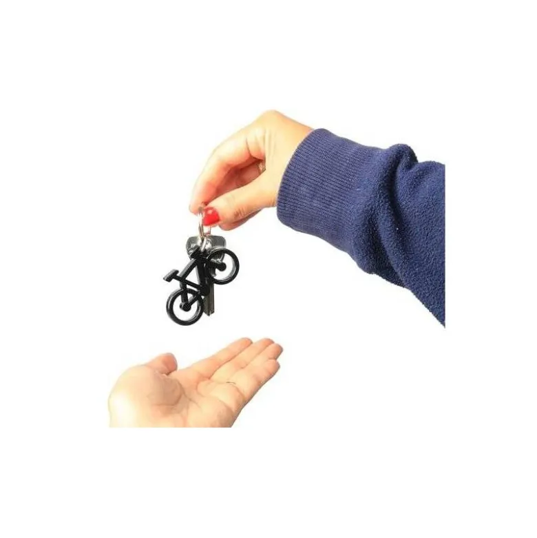 LLAVERO BICICLETA ACRILICO RECICLADO PACK DE 5 UNIDADES COLORES SURTIDOS