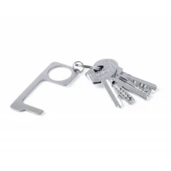 LLAVERO HIGIENICO ANTICONTACTO BIGOX ACERO INOXIDABLE 3,20X7,60 CM