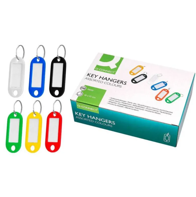 Llaveros portaetiquetas Liderpapel