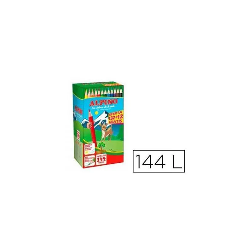 Lápices de colores ALPINO 144 unidades