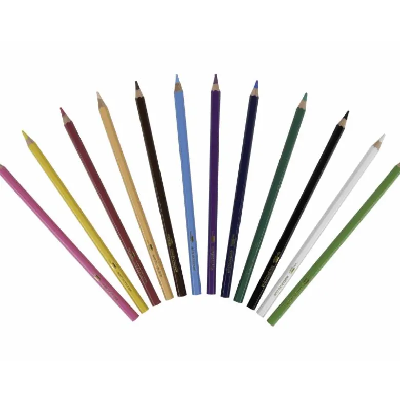 Lápices de colores Liderpapel acuarelables 12 colores