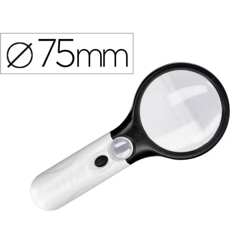 Lupa electrica marca Q-Connect 75 mm