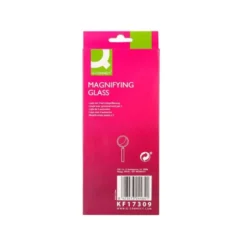 Lupa q-connect cristal aro metálico mango plástico negro 75mm