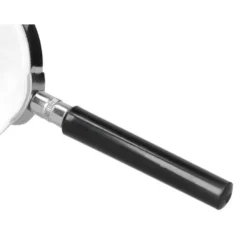 Lupa q-connect cristal aro metálico mango plástico negro 75mm