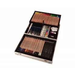 MALETIN DE PINTURAS DALER ROWNEY METALICO 122 PIEZAS 347X94X240 MM