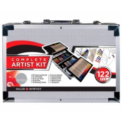 MALETIN DE PINTURAS DALER ROWNEY METALICO 122 PIEZAS 347X94X240 MM
