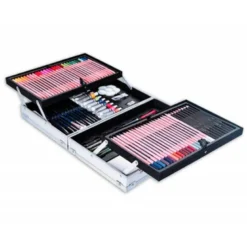 MALETIN DE PINTURAS DALER ROWNEY METALICO 122 PIEZAS 347X94X240 MM