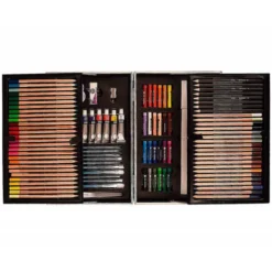 MALETIN DE PINTURAS DALER ROWNEY METALICO 122 PIEZAS 347X94X240 MM