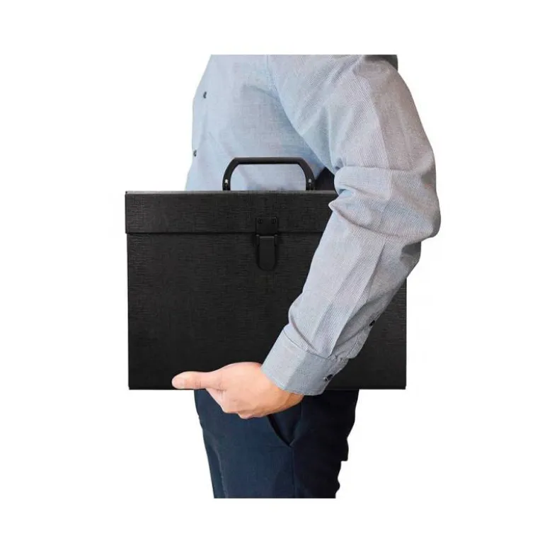 Maletin marca Liderpapel con fuelle 255x390x120 mm