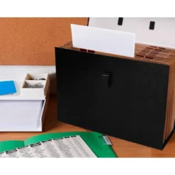 Maletin marca Liderpapel con fuelle 255x390x120 mm