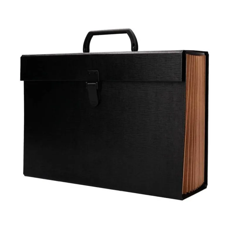 Maletin marca Liderpapel con fuelle 255x390x120 mm