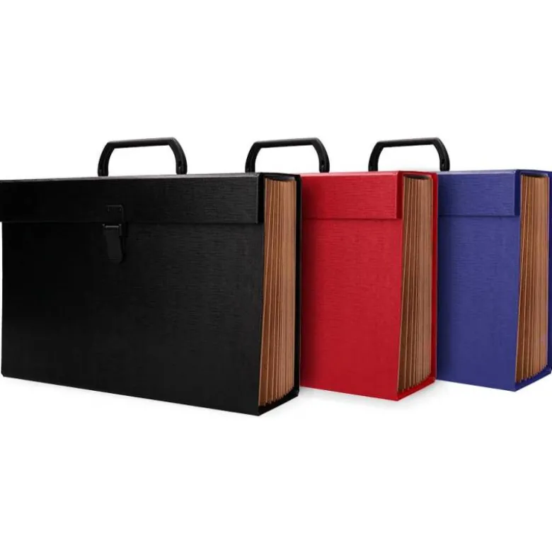 Maletin marca Liderpapel con fuelle 255x390x120 mm