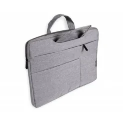 MALETIN PARA PORTATIL Q-CONNECT 15,6" CON ASAS RETRACTILES CREMALLERA 3 BOLSILLOS EXTERIORES GRIS