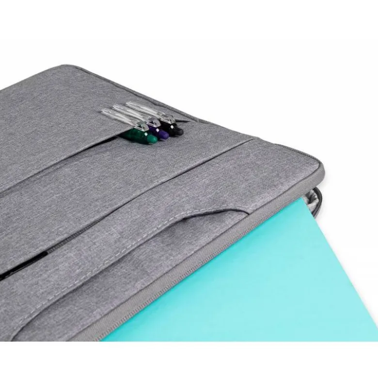 MALETIN PARA PORTATIL Q-CONNECT 15,6" CON ASAS RETRACTILES CREMALLERA 3 BOLSILLOS EXTERIORES GRIS