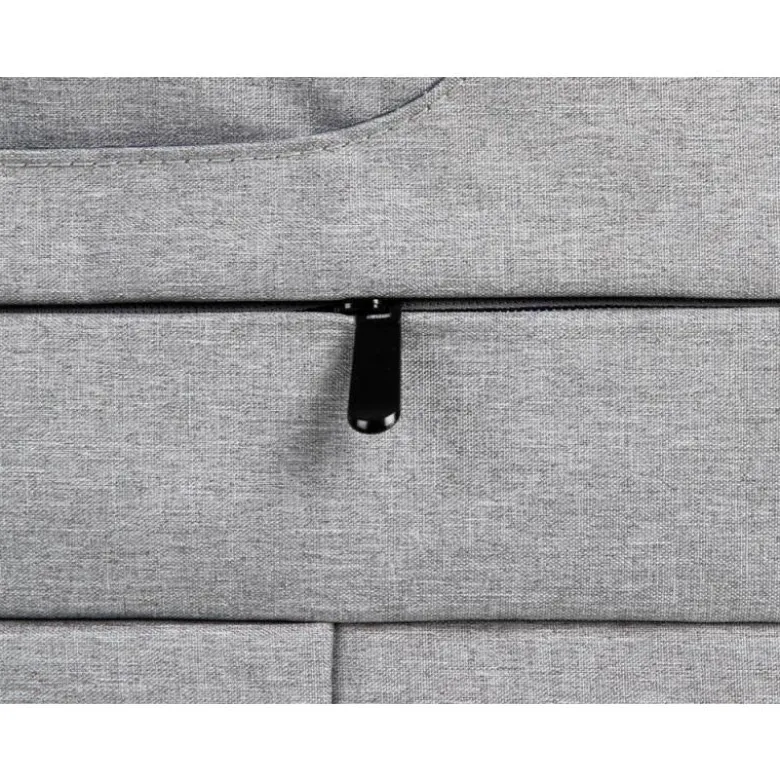 MALETIN PARA PORTATIL Q-CONNECT 15,6" CON ASAS RETRACTILES CREMALLERA 3 BOLSILLOS EXTERIORES GRIS