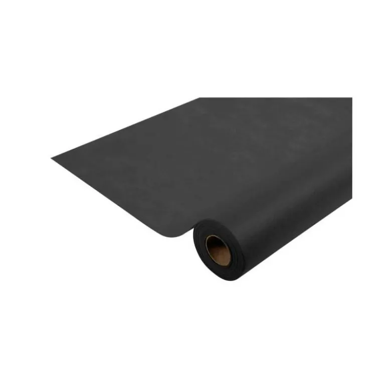 MANTEL PRONAPPE SPUNBOND POLIPROPILENO REPELENTE AL AGUA RECICLABLE 100% COLOR NEGRO ROLLO ANCHO 1,20 MT