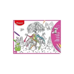 MANTEL PARA COLOREAR MAPED INDIVIDUAL DIN A3 PACK DE 15 UNIDADES SURTIDAS